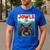 German Shepherd Jowls Hamburger GSG Dog Mom Dog Dad Men's Casual T-Shirt Royal Blue