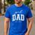 Girl Dad Est 2024 Dad Of Girls Father's Day Men's Casual T-Shirt Royal Blue
