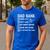 Girl Father's Day Daddy & Dad Of Girls Outnumbered Men's Casual T-Shirt Royal Blue