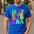 In My Glowing Dad Era Groovy Colorful Bright Men's Casual T-Shirt Royal Blue