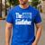 The Goalfather Dad Soccer Goalkeeper Goalie Coach Footballer Men's Casual T-Shirt Royal Blue