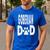 Goberian DAD Dog Owner Men Women Men's Casual T-Shirt Royal Blue