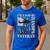 Grandpa Veteran Fathers Day Dad Veteran Camo American Flag Men's Casual T-Shirt Royal Blue