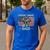 Great Dane Dad Dog Lovers American Flag 4th Of July Men's Casual T-Shirt Royal Blue