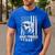 Great Pyrenees Dog Dad American Flag For Father Men Men's Casual T-Shirt Royal Blue