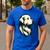 Great Pyrenees Pyr Minimalist Simple Dog Mom Dad Boys Girls Men's Casual T-Shirt Royal Blue