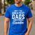 Greatest Dads Get Promoted To Grandpa Shirt Father's Day Men's Casual T-Shirt Royal Blue
