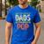 Only The Greatest Dads Get Promoted To Pop Men's Casual T-Shirt Royal Blue