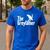 The Greyfather African Grey Parrot Lovers Bird's Dad Men's Casual T-Shirt Royal Blue