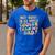 Groovy My Aunt Is So Much Cooler Than My Dad On Back Kids Men's Casual T-Shirt Royal Blue