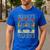 Groovy Daddy 60s Outfit 70s Themed Party Costume Dad Hippie Men's Casual T-Shirt Royal Blue
