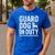 Guard Dog Will Lick Burglars Dog Mom Dad T-Shirt Men's Casual T-Shirt Royal Blue
