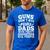 Guns Don't Kill People Dads With Pretty Daughter Do Men's Casual T-Shirt Royal Blue