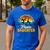 Gymnastics Mom Dad I'm Here To Watch My Flippin' Daughter Men's Casual T-Shirt Royal Blue