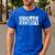Halloween Mom Dad Daughter Adult Costume Unicorn Security Men's Casual T-Shirt Royal Blue