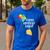 Happy Birthday Daddy Cute Toddler Dad's Birthday Party Men's Casual T-Shirt Royal Blue