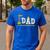 Happy Father's Day Construction For Son DAD Father's Day Men's Casual T-Shirt Royal Blue