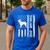 Heeler Dad Flag Vintage Blue Red Cattle Dog Patriot Men Men's Casual T-Shirt Royal Blue