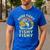 Here-Fishy Fishing Boy Large Mouth Bass Dad Men's Casual T-Shirt Royal Blue