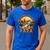 We Hooked The Best Papa Ever Fishing Dad Papa's Day Men's Casual T-Shirt Royal Blue