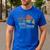Hooked On Being Dad Fishing Dad Father's Day Men's Casual T-Shirt Royal Blue