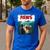 Humorous Paws Parody Cat Mouse For Cat Lover Cat Mom Cat Dad Men's Casual T-Shirt Royal Blue