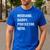 Husband Daddy Protector Hero For Dad Wife Small Men's Casual T-Shirt Royal Blue