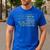 Husband Daddy Protector Hero Fathers Day Camo American Flag Men's Casual T-Shirt Royal Blue