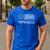 Husband Daddy Protector Hero Police Officer Father Dad Men's Casual T-Shirt Royal Blue