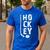 Ice Hockey Player Hockey Son Hockey Dad Men's Casual T-Shirt Royal Blue