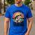 Id Rather Be Fishing Largemouth Bass Fish Dad Jokes Men's Casual T-Shirt Royal Blue