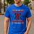 I'm Dad Grandpa Retired Firefighter Nothing Scares Me Men's Casual T-Shirt Royal Blue