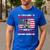 I'm A Dad Grandpa And Veteran Papa Grandpa Fathers Day Men Men's Casual T-Shirt Royal Blue
