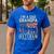 I'm A Dad Grandpa And Veteran Patriotic US Flag Veterans Day Men's Casual T-Shirt Royal Blue