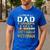 I'm A Dad Grandpa And A Vietnam Veteran US Army Vet Men's Casual T-Shirt Royal Blue