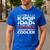I'm A K-Pop Dad Just Like Normal Dad Except Much Cooler Men's Casual T-Shirt Royal Blue