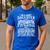I'm a Lucky Daughter I Have Crazy Dad Daddy Family Men's Casual T-Shirt Royal Blue