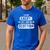 I'm Not Angry I'm Just Smiling In Scottish Dad Fun Scotland Men's Casual T-Shirt Royal Blue