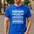I'm A Stubborn Daughter But My Freaking Awesome Dad Men's Casual T-Shirt Royal Blue