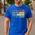 It's Me Hi I'm The Dad It's Me Dad Father's Day Retro Men's Casual T-Shirt Royal Blue