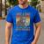 Just A Dad Who Always Came Back With The Milk Daddy Men's Casual T-Shirt Royal Blue