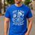 Just A Dad Who Always Came Back Skeleton Fathers Day Men's Casual T-Shirt Royal Blue
