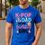 K-Pop Dad Of The Birthday Girl K Pop Birthday Party Men's Casual T-Shirt Royal Blue