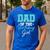 Kids Birthday Party Parent Birthday Girl Father Daddy Dad Men's Casual T-Shirt Royal Blue
