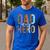 Kids Fathers Day Shirt For Son Daughter My Dad Is My Hero Men's Casual T-Shirt Royal Blue