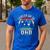 I Leveled Up To Dad 2025 Promoted To Daddy Soon To Be Father Men's Casual T-Shirt Royal Blue