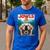 Light Golden Retriever Jowls Top Paws Cream Lab Dog Mom Dad Men's Casual T-Shirt Royal Blue