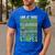 Look At Those Stripes Lawn Mowing Dad Lawn Mower Small Men's Casual T-Shirt Royal Blue