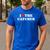 I Love The Catcher Baseball Softball Dad Mom Men's Casual T-Shirt Royal Blue