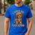 I Love My Cavapoo For Mom Dad Kids Men's Casual T-Shirt Royal Blue